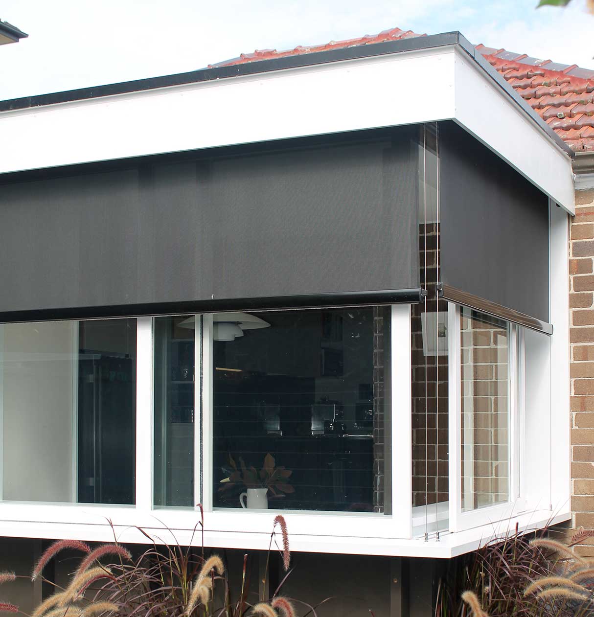Ashfield new box windows with shading system
